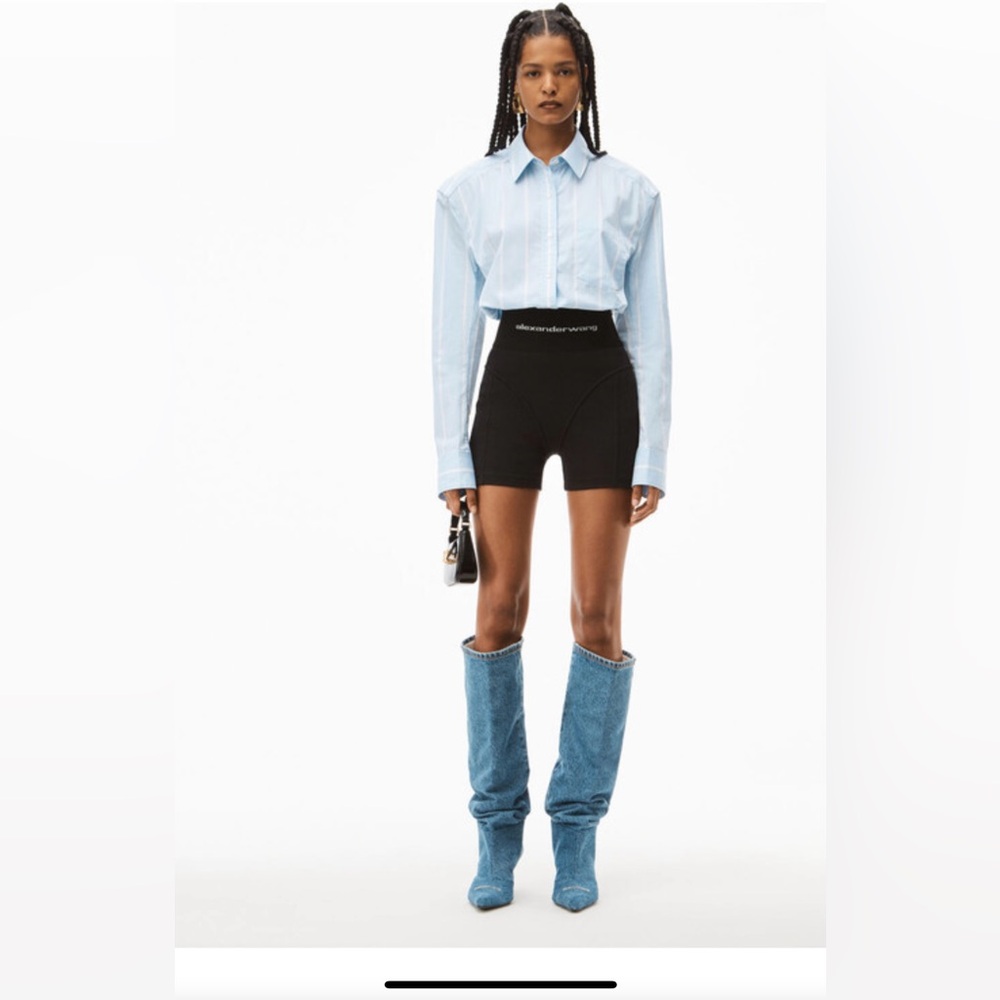 Alexander Wang Ribbed Biker Shorts